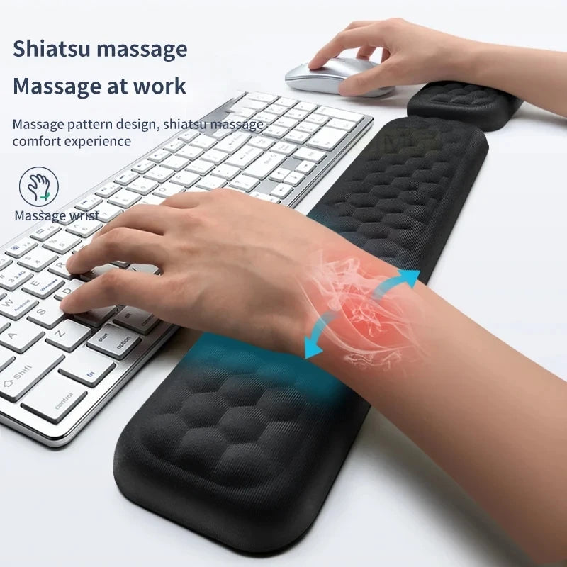 Keyboard wrist Rest Memory Foam Keyboard Mouse wrist Rest Ergonomic Design Wrist Pad for Computer Keyboard Laptop Wrist